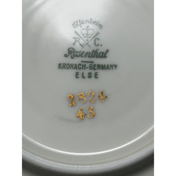 Rosenthal Bavaria Vintage 4 Teacup & Saucer Set With Floral Design German 282443 - Picture 3 of 12